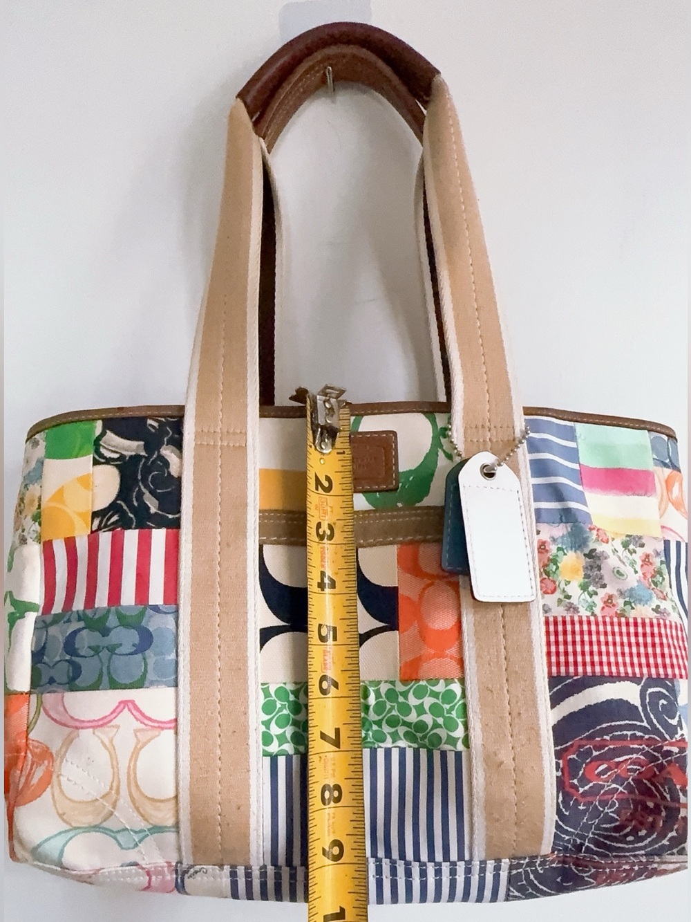 Coach Purse Vintage Hamptons Weekend Patchwork - Picture 9 of 14